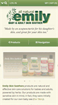 Mobile Screenshot of emilyskinsoothers.com